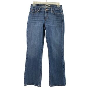 Levis 529 Curvy Bootcut Jeans Women Size 8 Medium Wash Denim Low Rise